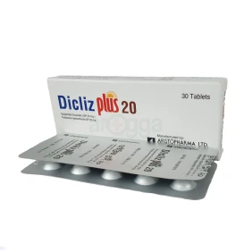 Dicliz Plus 20 mg Tablet-10's Strip