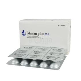 Gluvan Plus 50/850 mg Tablet-10's Strip