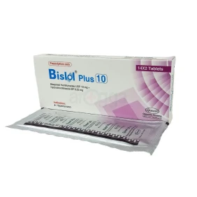 Bislol Plus 10 mg+6.25 mg Tablet-14's Strip