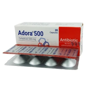 Adora 500 mg Capsule-4's Strip