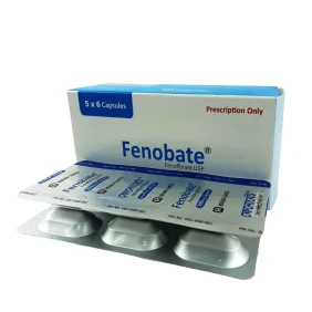 Fenobate 200 mg 6's strip
