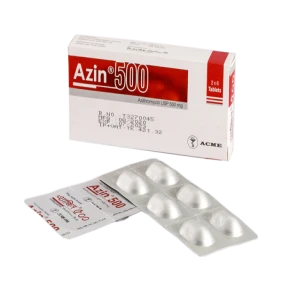 Azin 500 mg Tablet-6's Strip