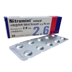 Nitromint Retard 2.6 mg Tablet-10's Strip