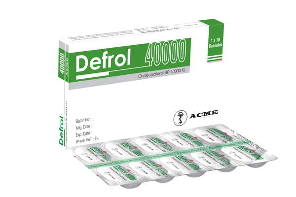 Defrol 40000 IU Capsule-10's Pack