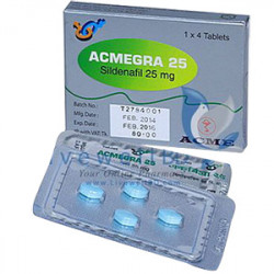 Acmegra 25 mg Tablet-4's pack