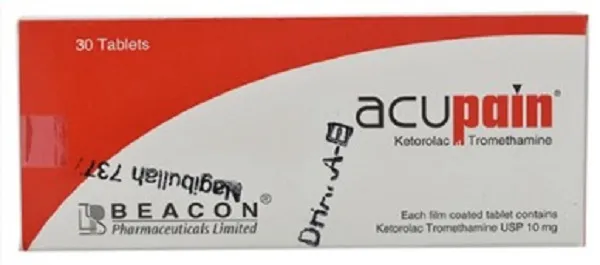 Acupain 10 mg Tablet-30's pack