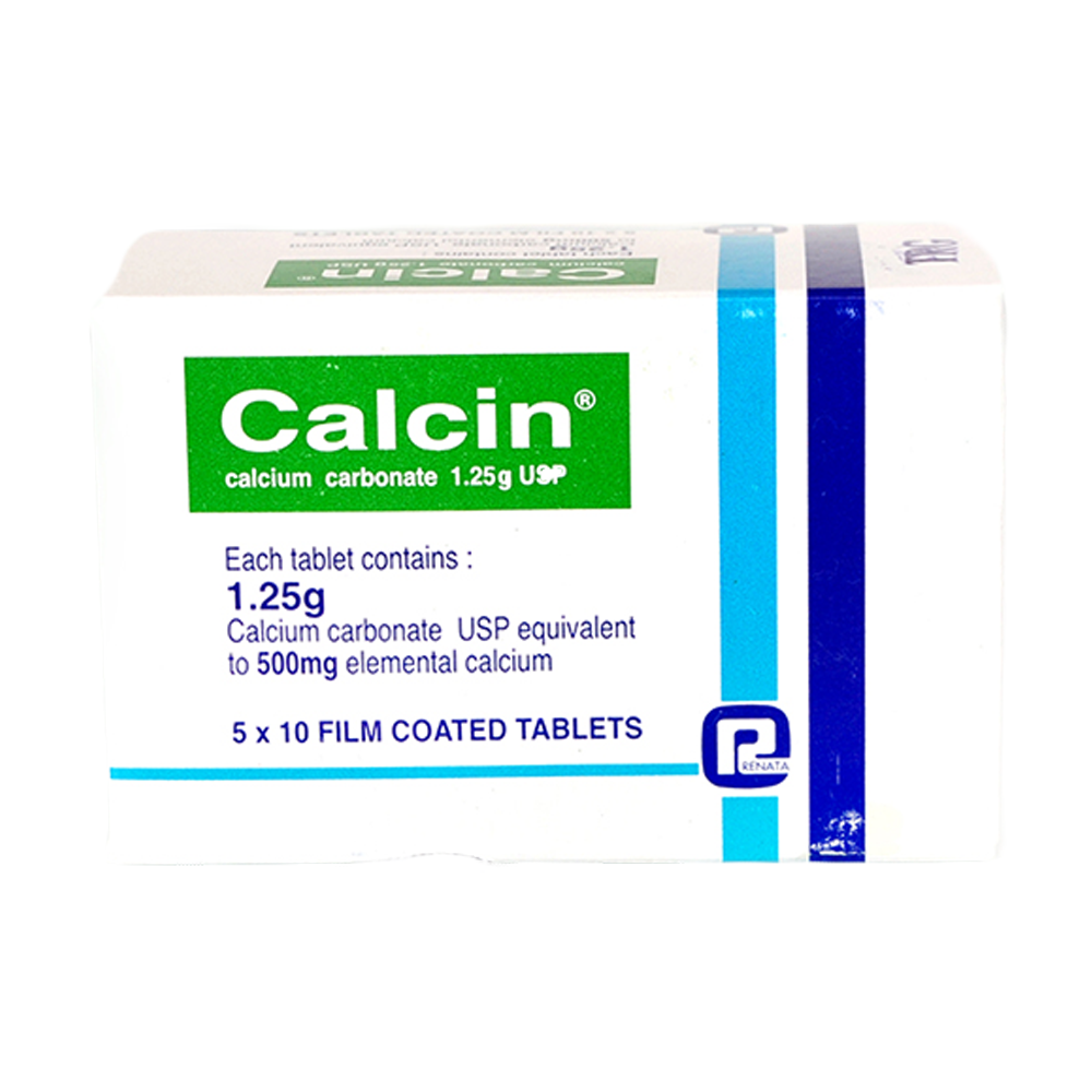 Calcin 500 mg Tablet-10's Strip