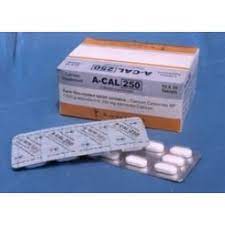 A-Cal 250 mg Chewable Tablet-100's Pack