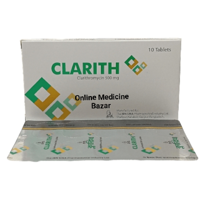 Clarith 500 mg Tablet-10's pack