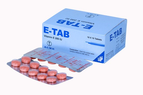 E Tab 200 mg Chewable Tablet-100's pack