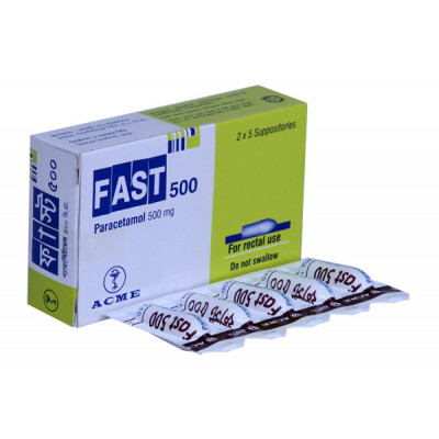 Fast 500 mg Suppository-5's Strip