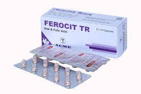 Ferocit TR (150 mg+0.5 mcg) Capsule-10's strip