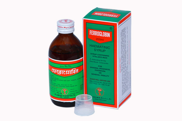 Ferroglobin (200 mg/5 ml) Syrup-100 ml Bottle