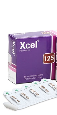 Xcel 125 mg Suppository-20's Pack