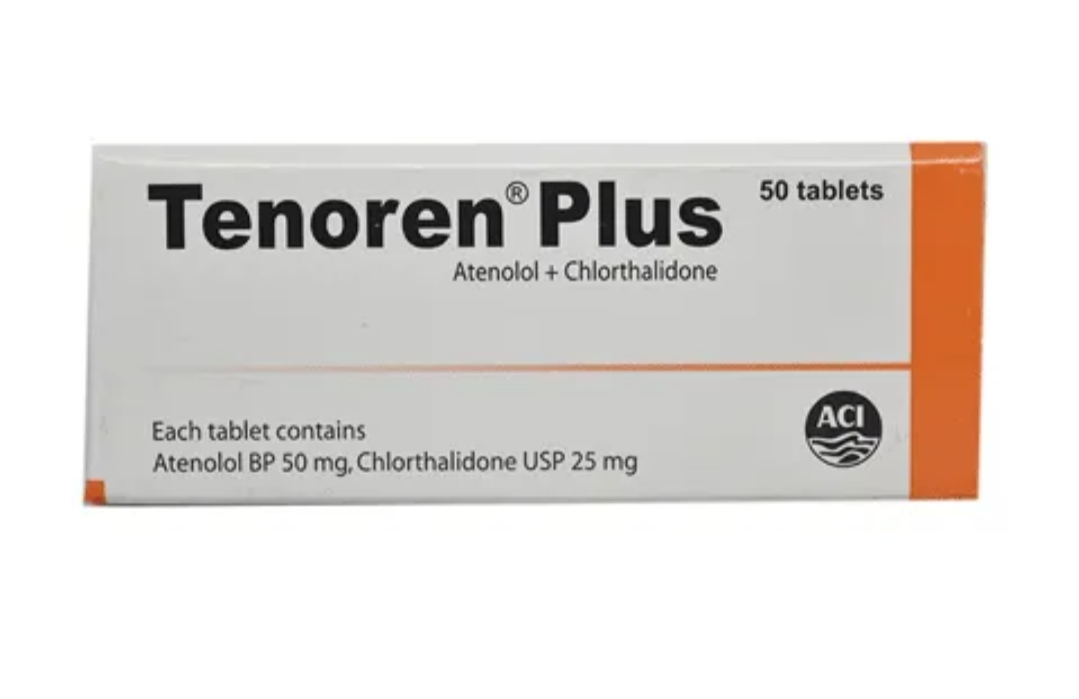 Tenoren Plus 50 mg+25 mg Tablet-10's Strip