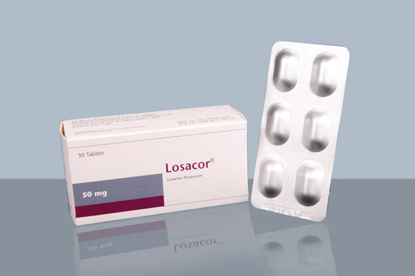 Losacor 50 mg Tablet-6's Strip