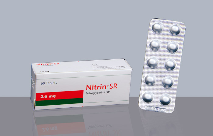 Nitrin SR 2.6 mg Tablet-10's Strip