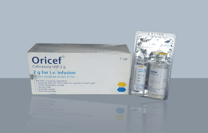 Oricef 2 gm/vial IV Injection