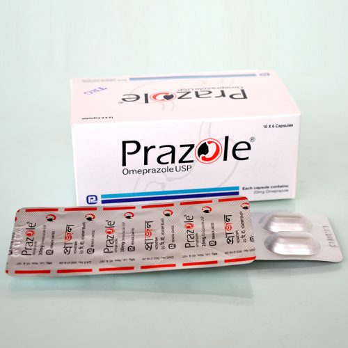 Prazole 20 mg Capsule-14's Strip