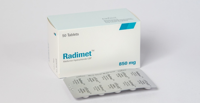 Radimet 850 mg Tablet-10'S strip