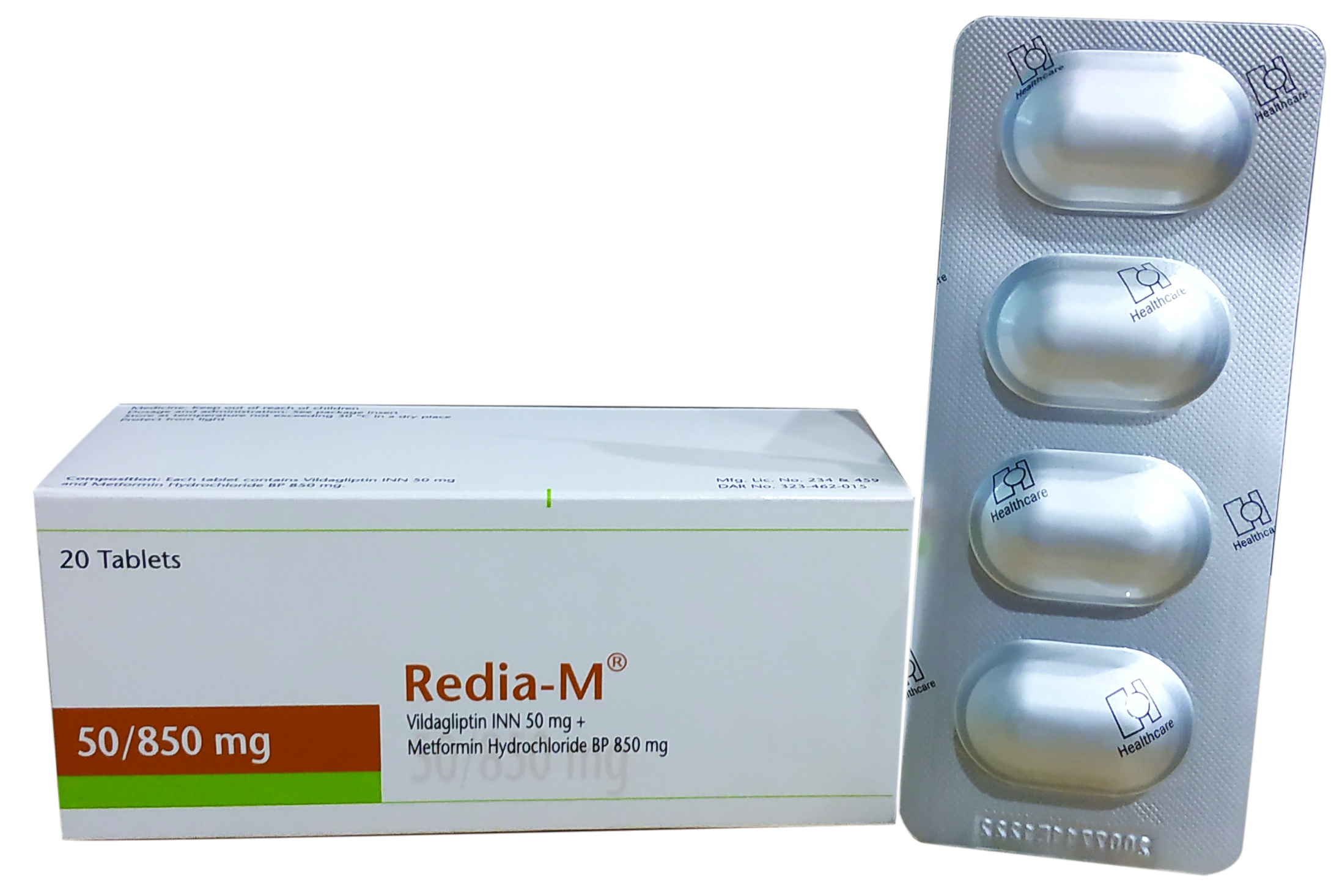 Redia M 50/850 mg Tablet-20's pack