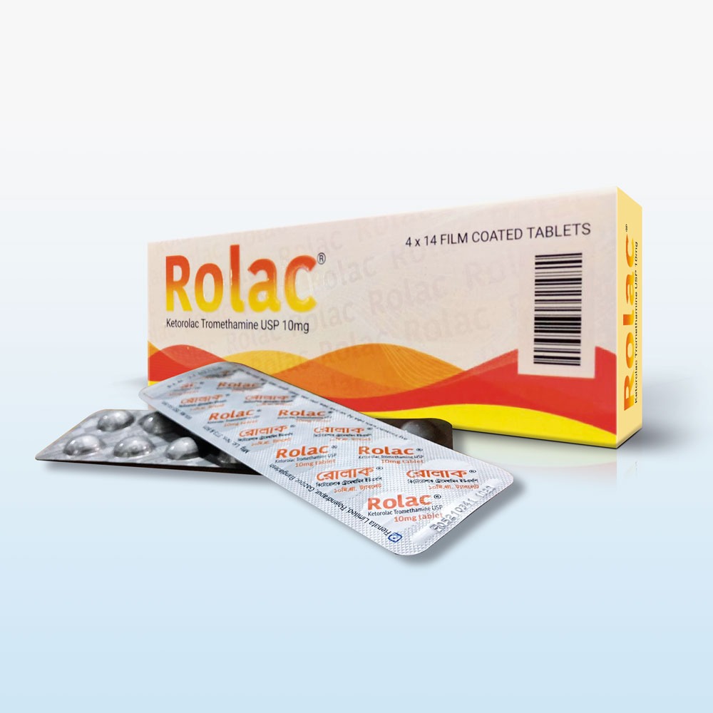 Rolac 10 mg Tablet-14's Strip