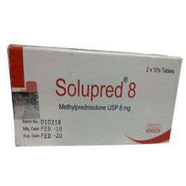 Solupred 8 mg Tablet-10's Strip