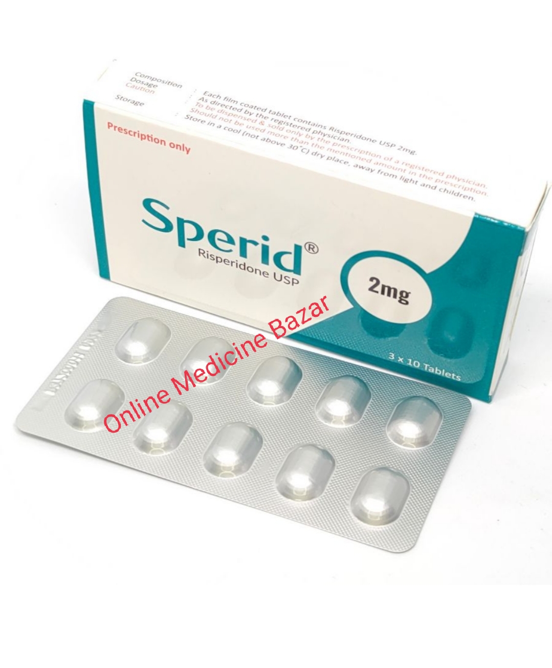Sperid 2 mg Tablet-10's Strip