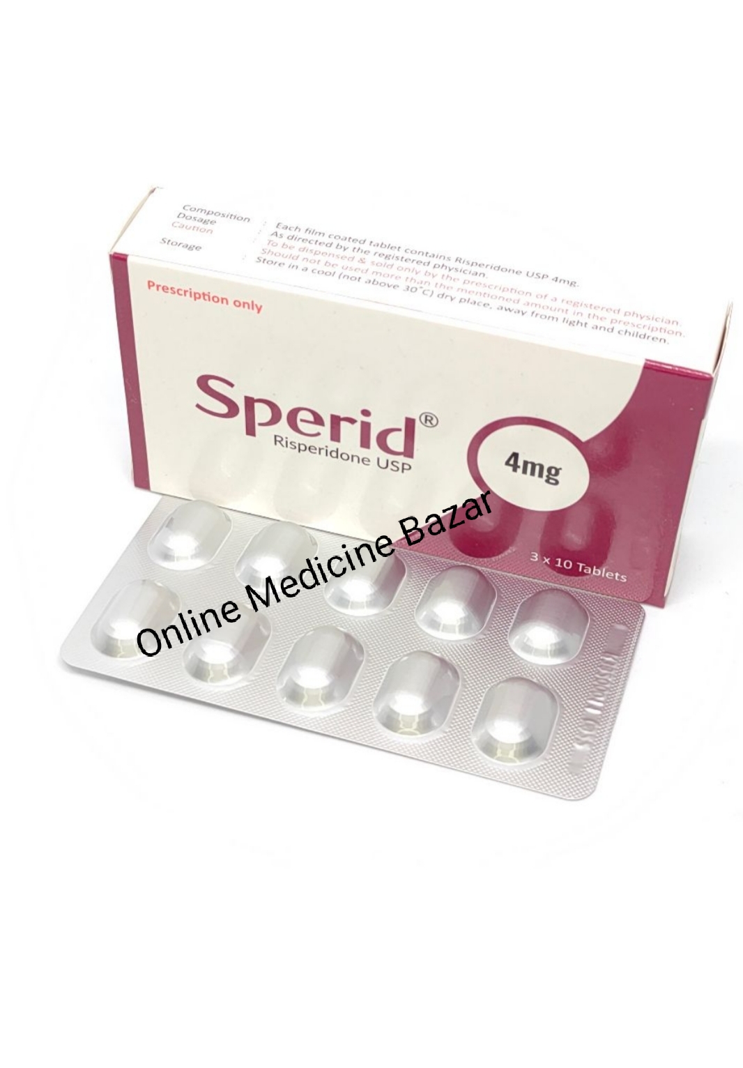 Sperid 4 mg Tablet-10's Strip
