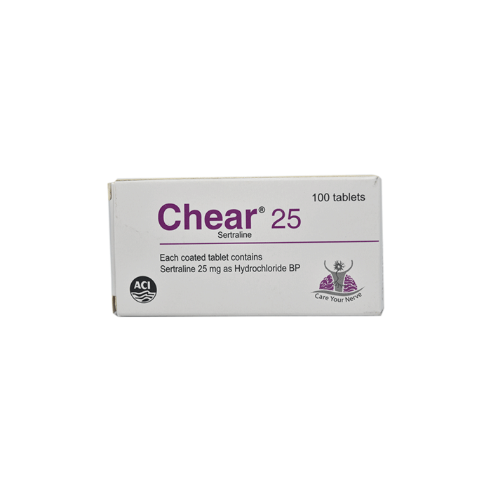 Chear 25 mg tablet-10's strip