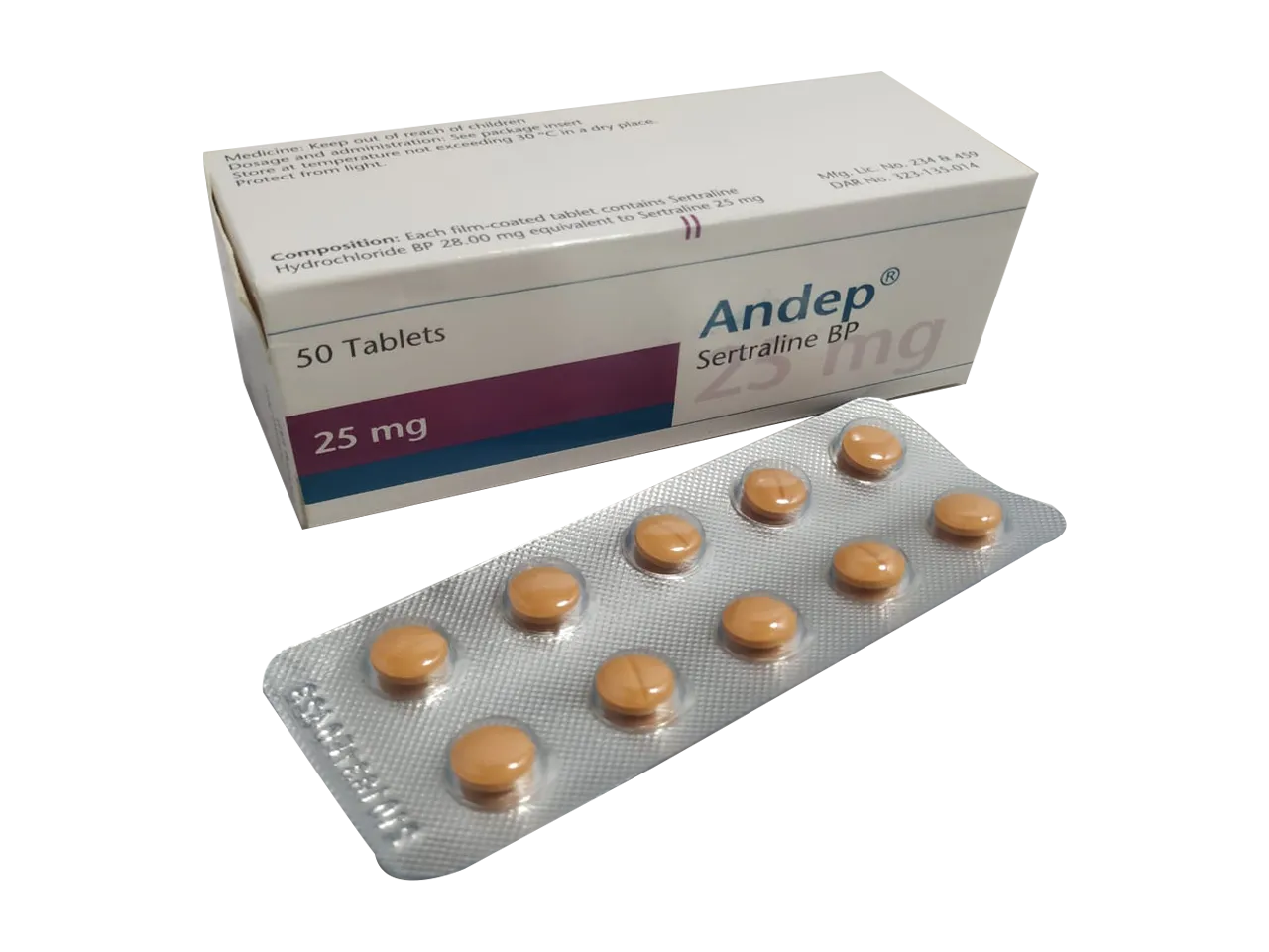 Andep 25 Mg Tablet-10 Pcs