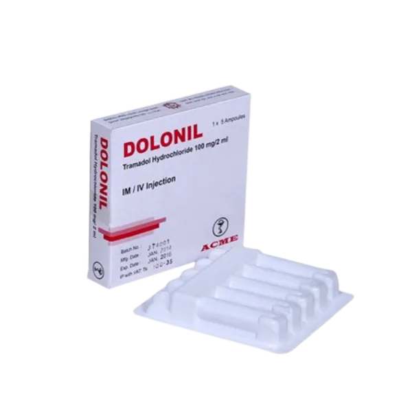 Dolonil 100 mg/2 ml IV/IM injection-5's pack