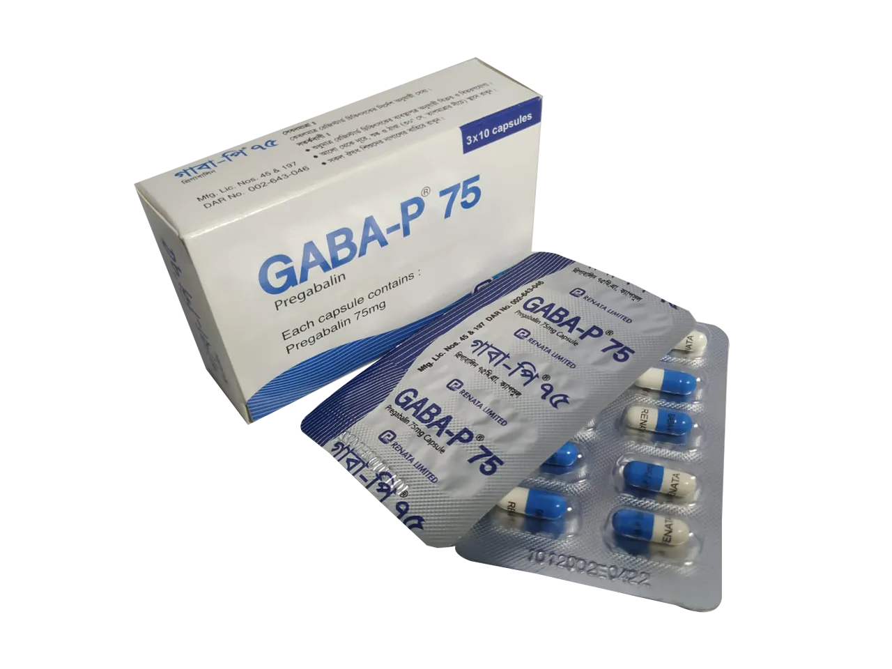 Gaba-P 75 mg Capsule-10's strip