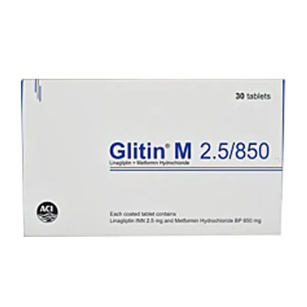 Glitin 2.5 mg+850 mg Tablet-10's strip