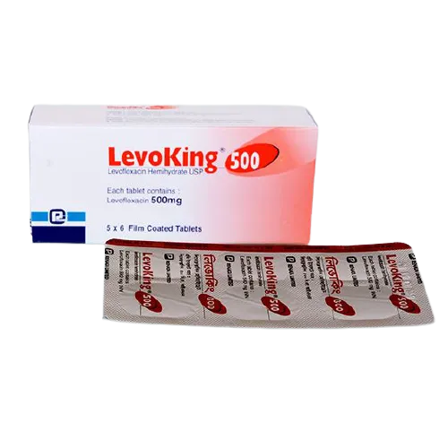 Levoking 500 mg Tablet-6's strip