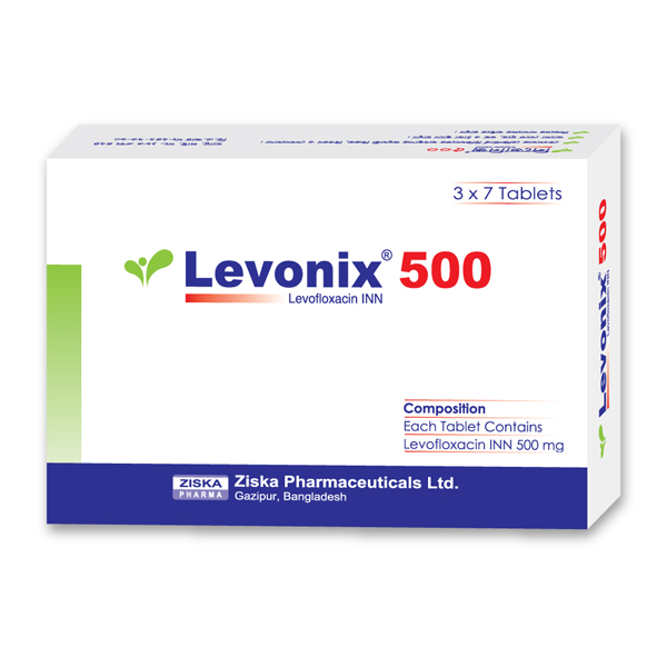 Levonix 500 mg Tablet-21's pack