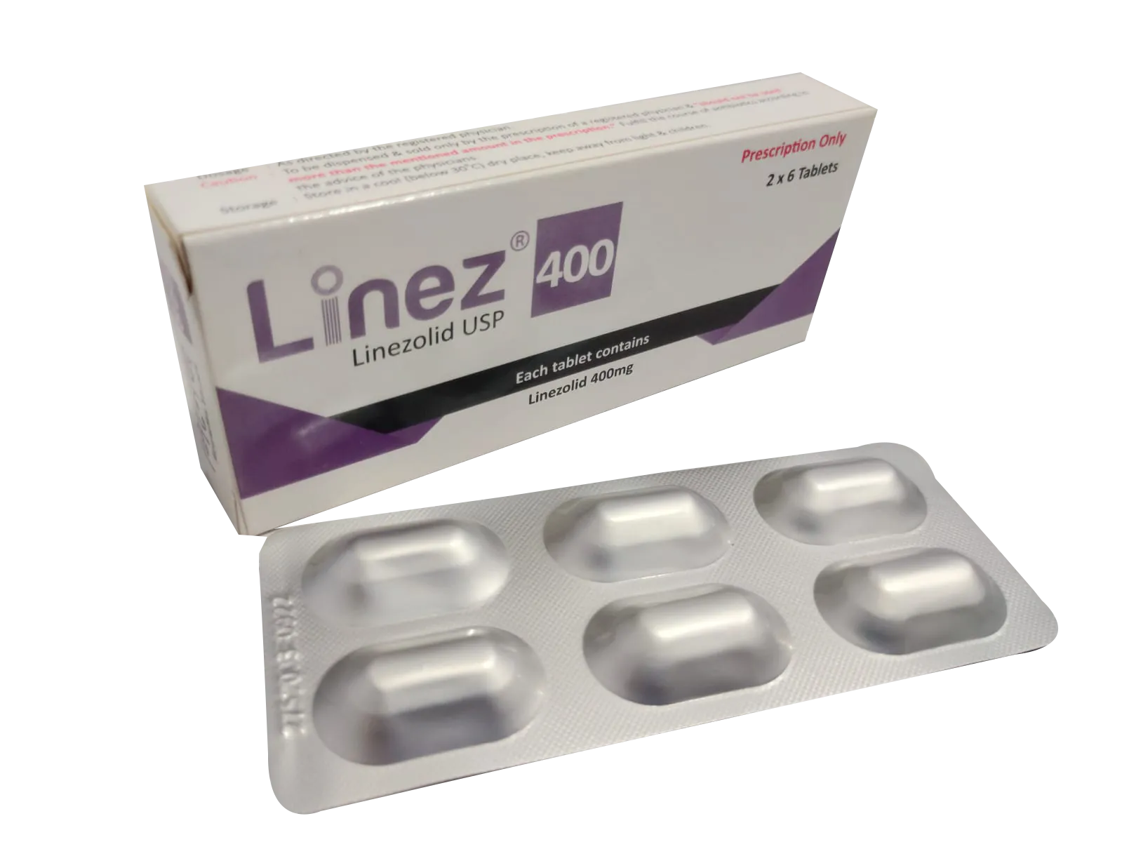 Linez 400 mg Tablet-6's strip