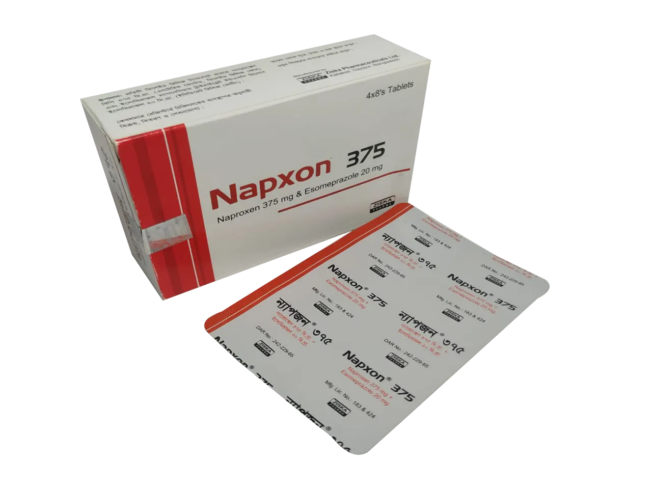 Napxon 375 mg Tablet-8's strip