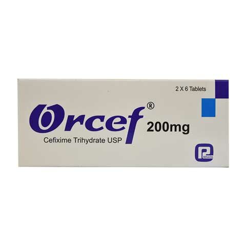 Orcef 200 mg Tablet -6's strip