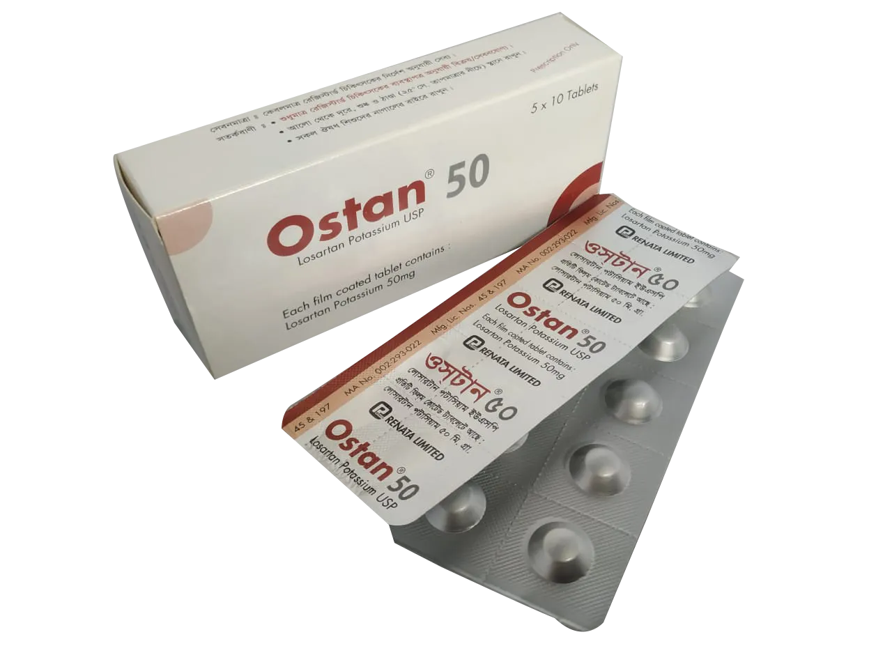 Ostan 50 mg Tablet-10's strip