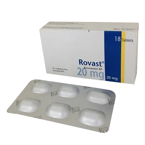 Rovast 20 mg Tablet-6's strip