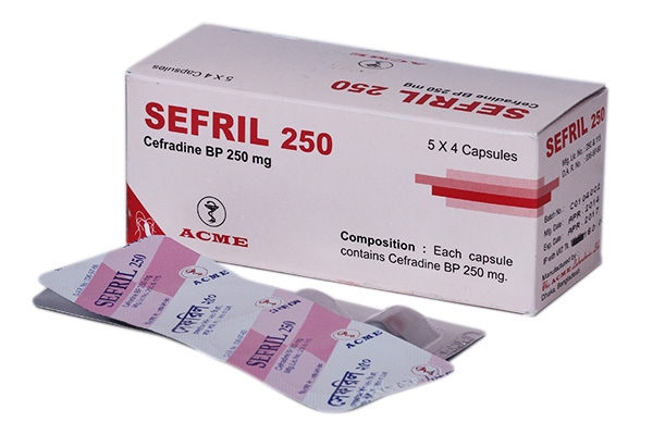 Sefril 250 mg Capsule-20's pack