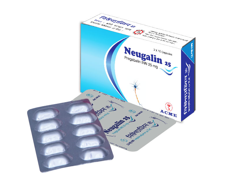 Neugalin 25 mg Capsule-10's strip