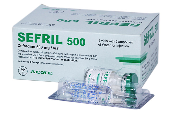 Sefril 500 mg IV/IM Injection-5's pack