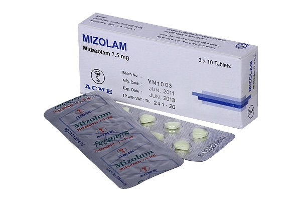 Mizolam 7.5 mg Tablet-30's pack