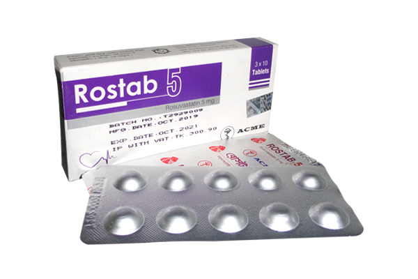 Rostab 5 mg Tablet-10's Strip