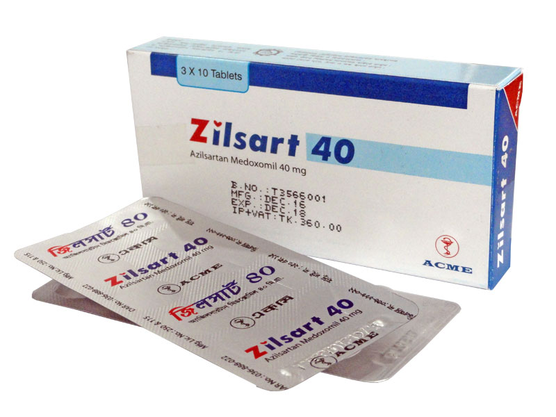 Zilsart 40 mg Tablet-10's Strip