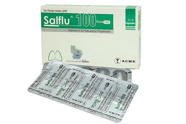 Salflu 100 mg Rotacap Capsule-10's strip