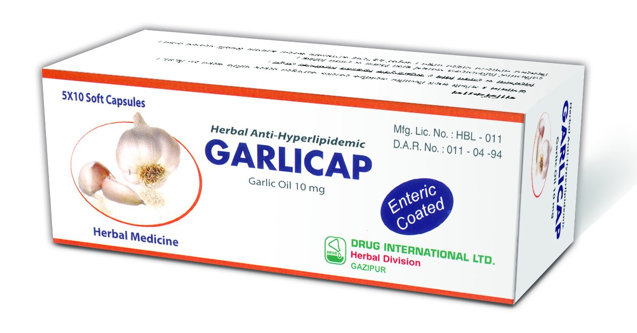 Garlicap 10 mg Capsule-50's Pack