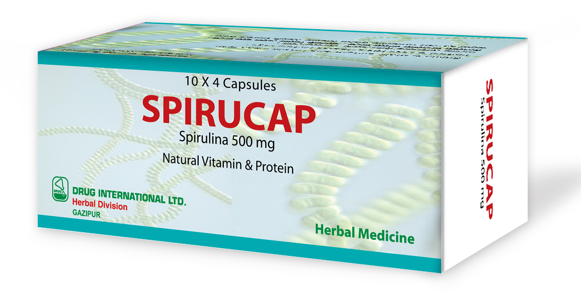 Spirucap 500 mg Capsule-40's Pack